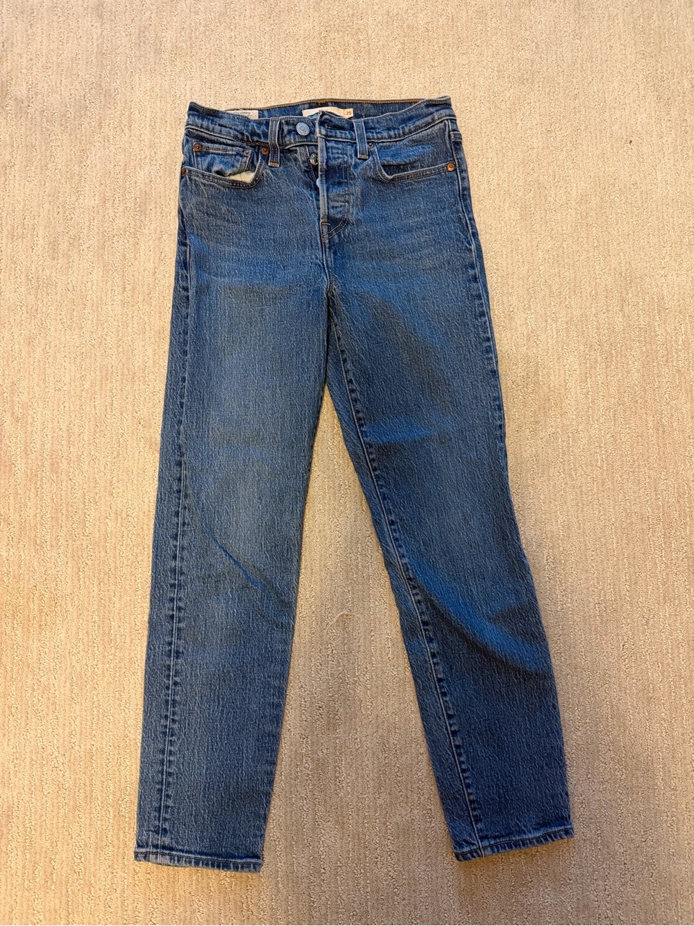 Levi's Women's Straight Leg Jeans in Dark Blue Wash